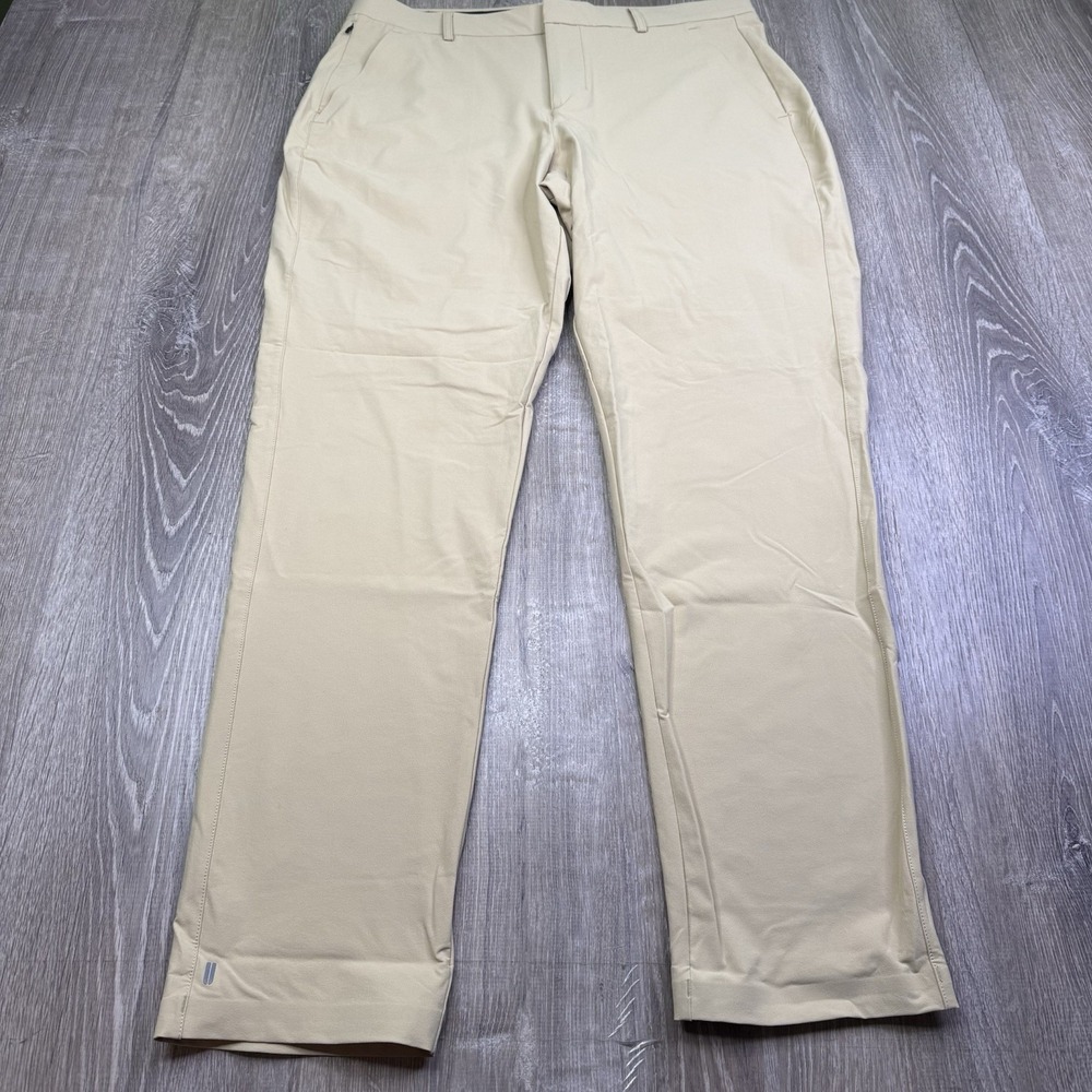 Nobull Performance Golf Tour Zipper Pocket Chino Pants Men Size 34x32 - Picture 2 of 13